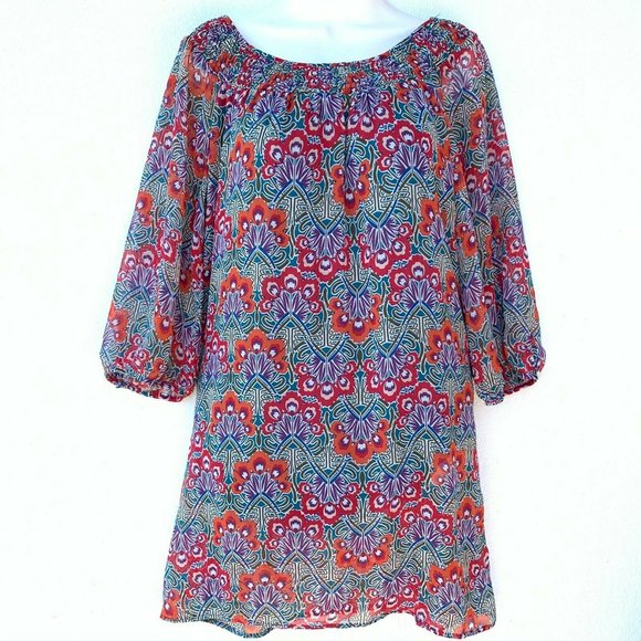 My Michelle‎ Dress Size Medium Round Neck 3/4 Sleev - Picture 1 of 8